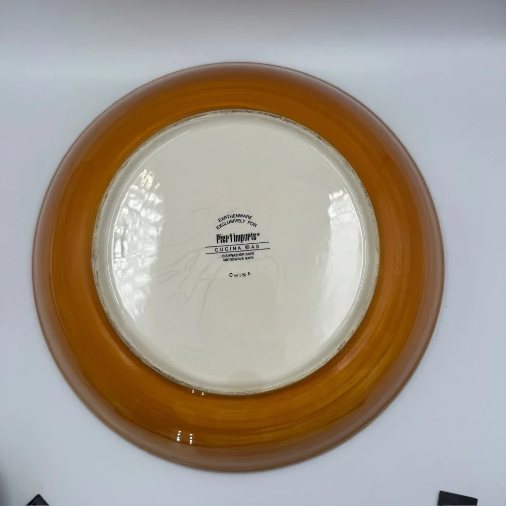 Antipasto di Giorno Italian Ceramic Serving Bowl Tomato Countryside Hand Painted